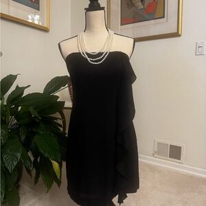 BCBGeneration Black One-Shoulder Dress